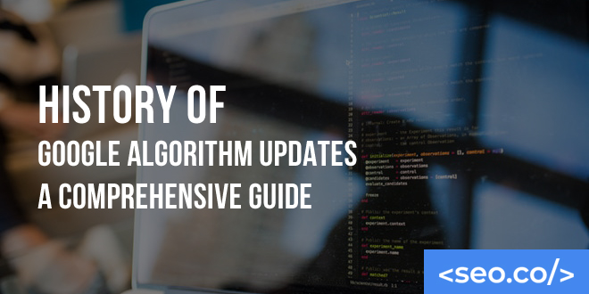 History of Google Algorithm Updates - A Comprehensive Guide