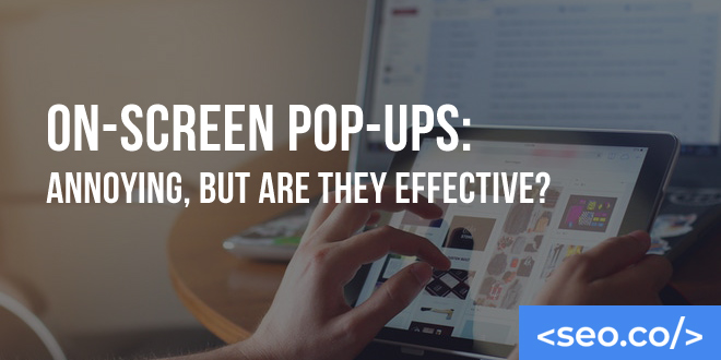 On-Screen Pop-Ups